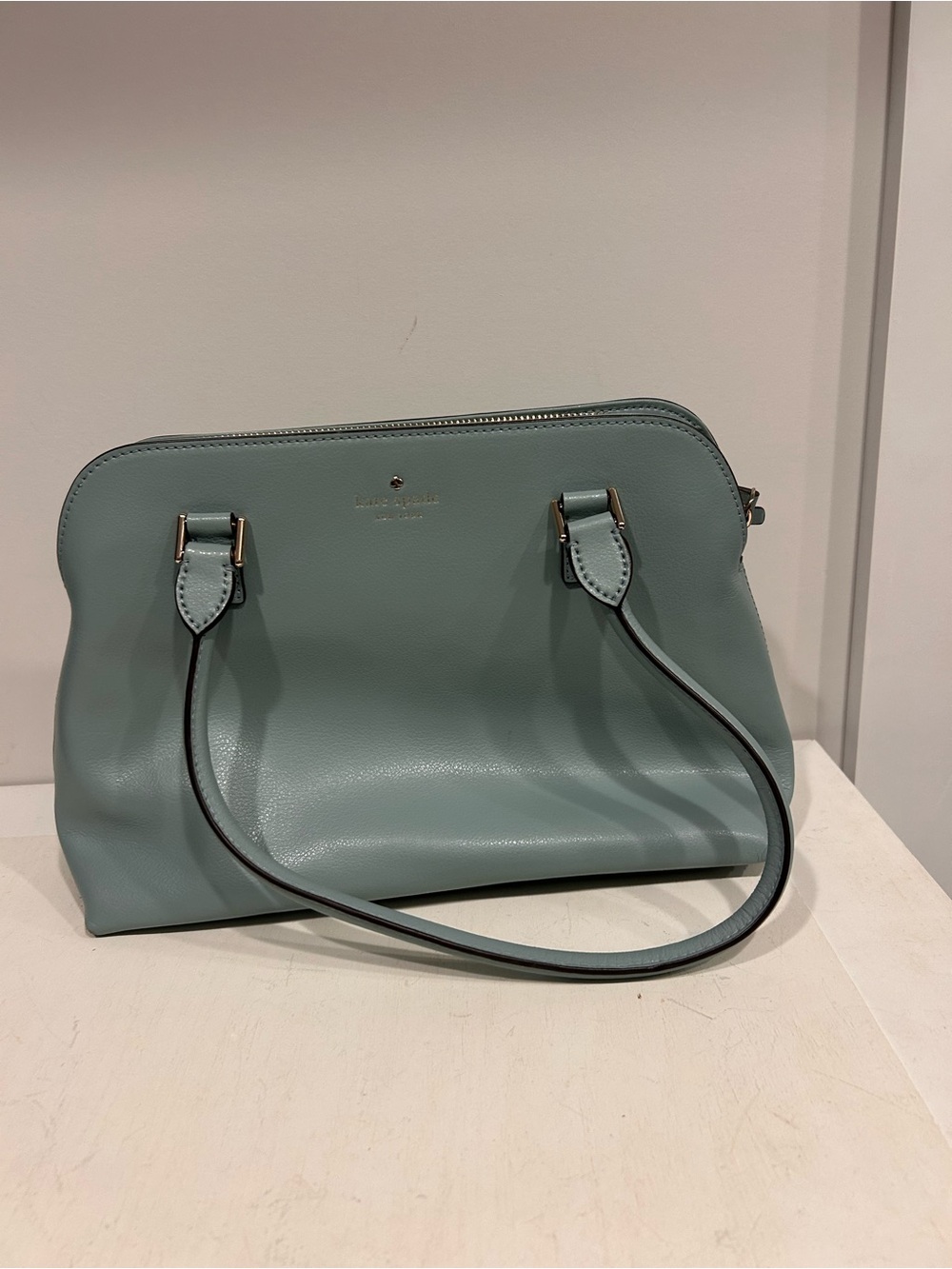 kate spade Leather Dome Shoulder Bag in Seafoam